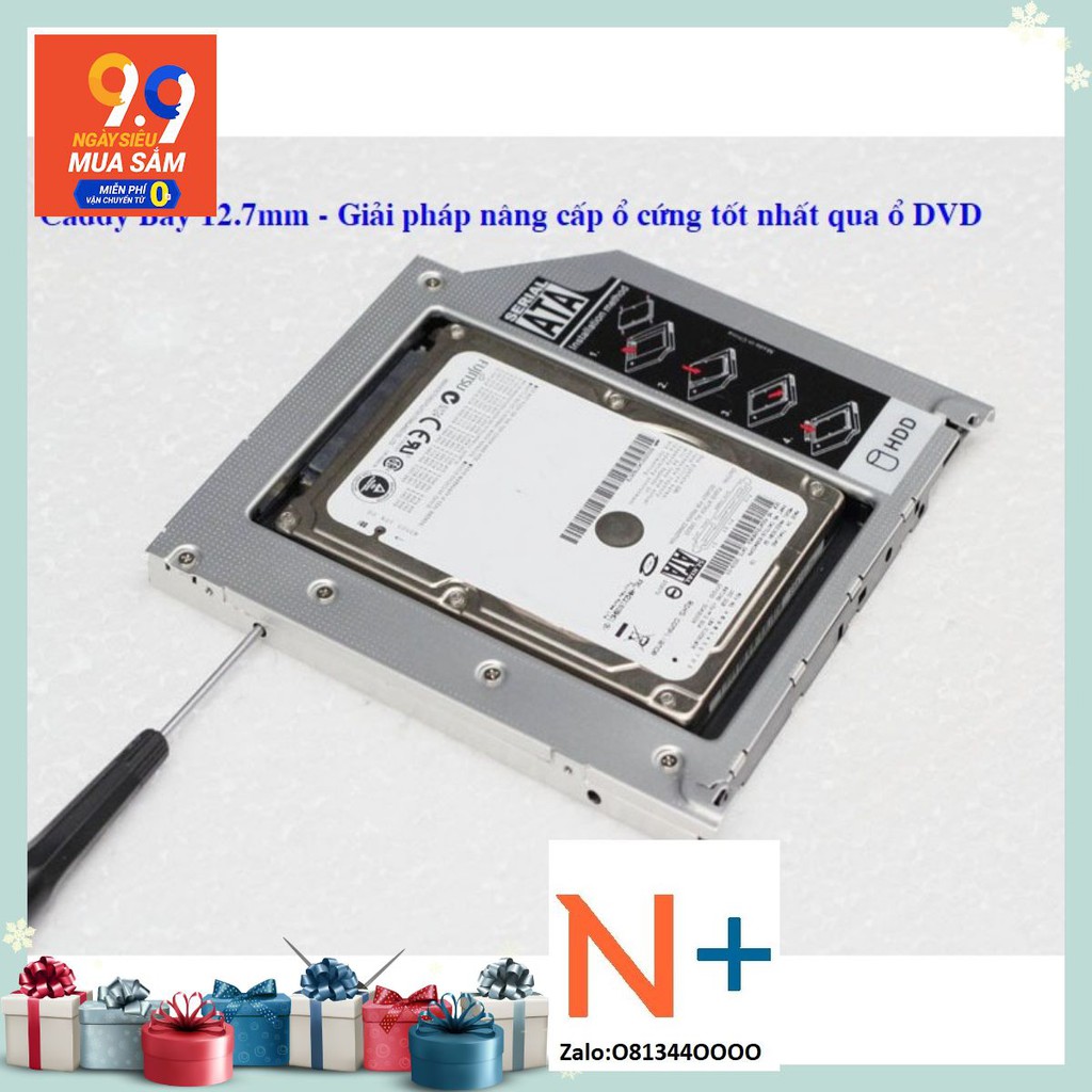 Caddy Bay 12.7mm - Nâp cấp ổ cứng cho laptop tốt nhất