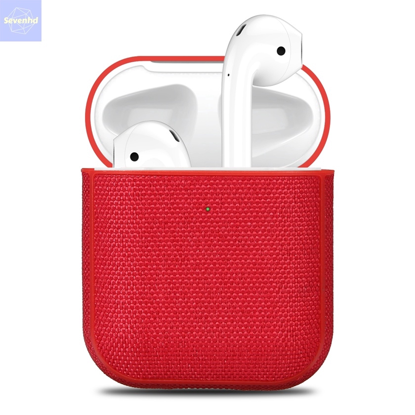 👏Ready Stock🎀 Airpods 1/2 High-end Business Style Cloth Headphone Cases for Apple Series 1 2 Protection Bluetooth Headset Cover