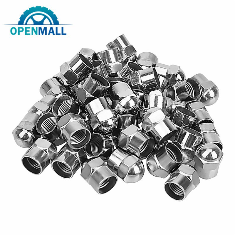 Set 50 nắp van bánh xe hơi tiêu chuẩn mạ crom