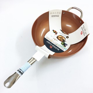 Chảo xào super chef hợp kim tráng men đáy từ 30cm sc_w1030