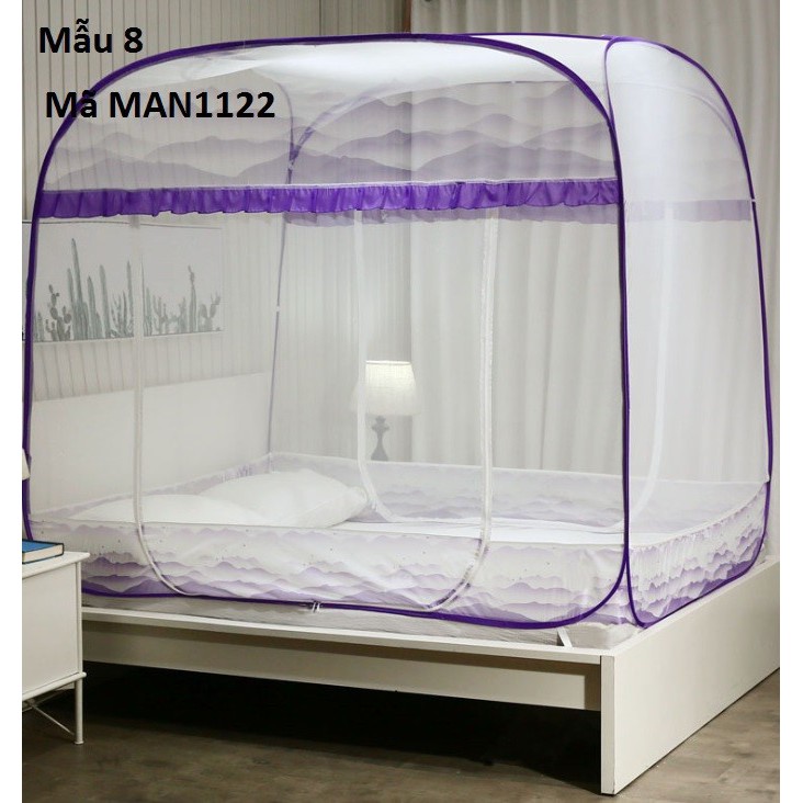 MAN1122 -Mùng, màn chụp chống muỗi đỉnh vuông tự bung 3 cửa - Thời Trang Dương