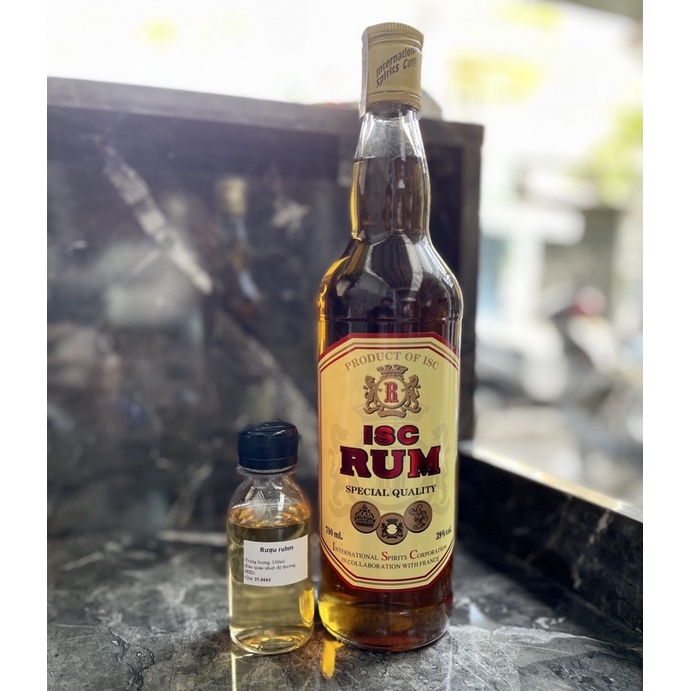 Rum chiết chai 100ml - nguyên liệu làm bánh Tiramisu