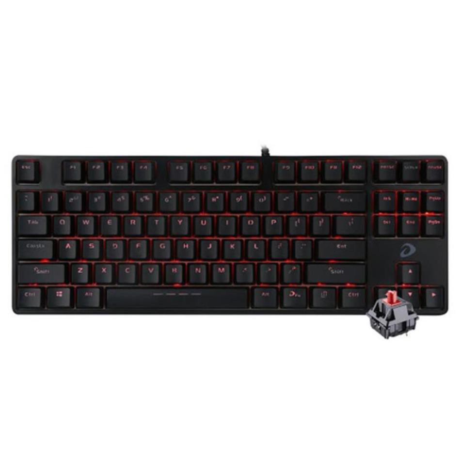 Bàn phím cơ Dareu EK87 - Mã cũ DK87 Đèn led màu đỏ Thay được keycap Bảo hành 24 tháng Lỗi 1 đổi