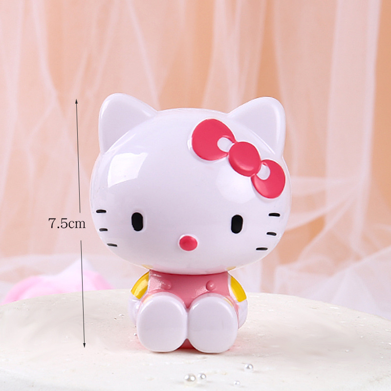 Phụ Kiện Trang Trí Bánh Kem Hình Hello Kitty Dễ Thương