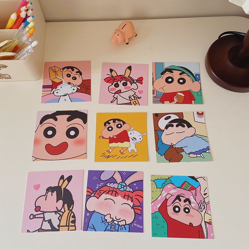 SHINCHAN Miếng Dán Trang Trí Hình Hoạt Hình Shin Cậu Bé Bút Chì Dễ Thương