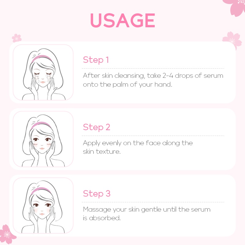 Set 3 Mỹ Phẩm Chăm Sóc Da Fenyi Chiết Xuất Hoa Anh Đào Làm Sáng Tông Màu Da