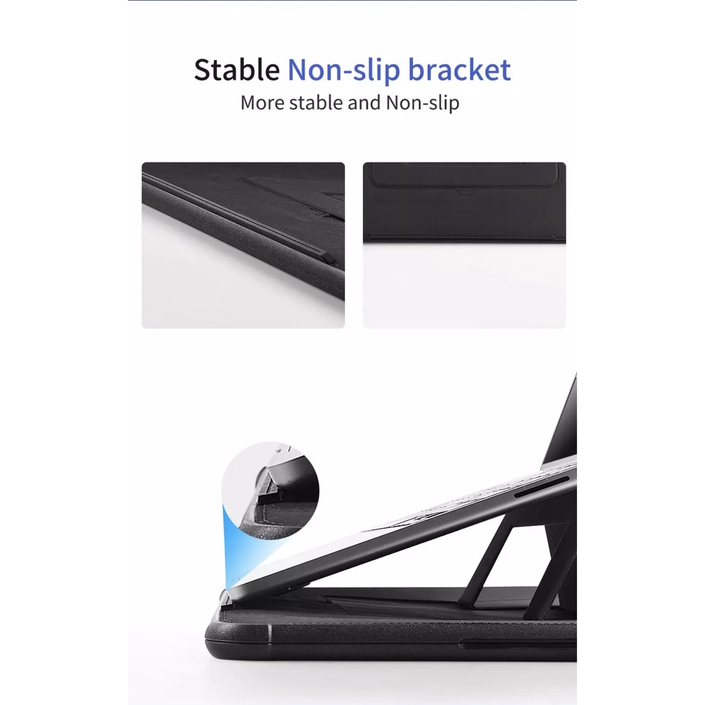 Bao Wiwu Defender Stand Case bao máy tính xách tay chống sốc có gắn từ tính - Hàng chính hãng
