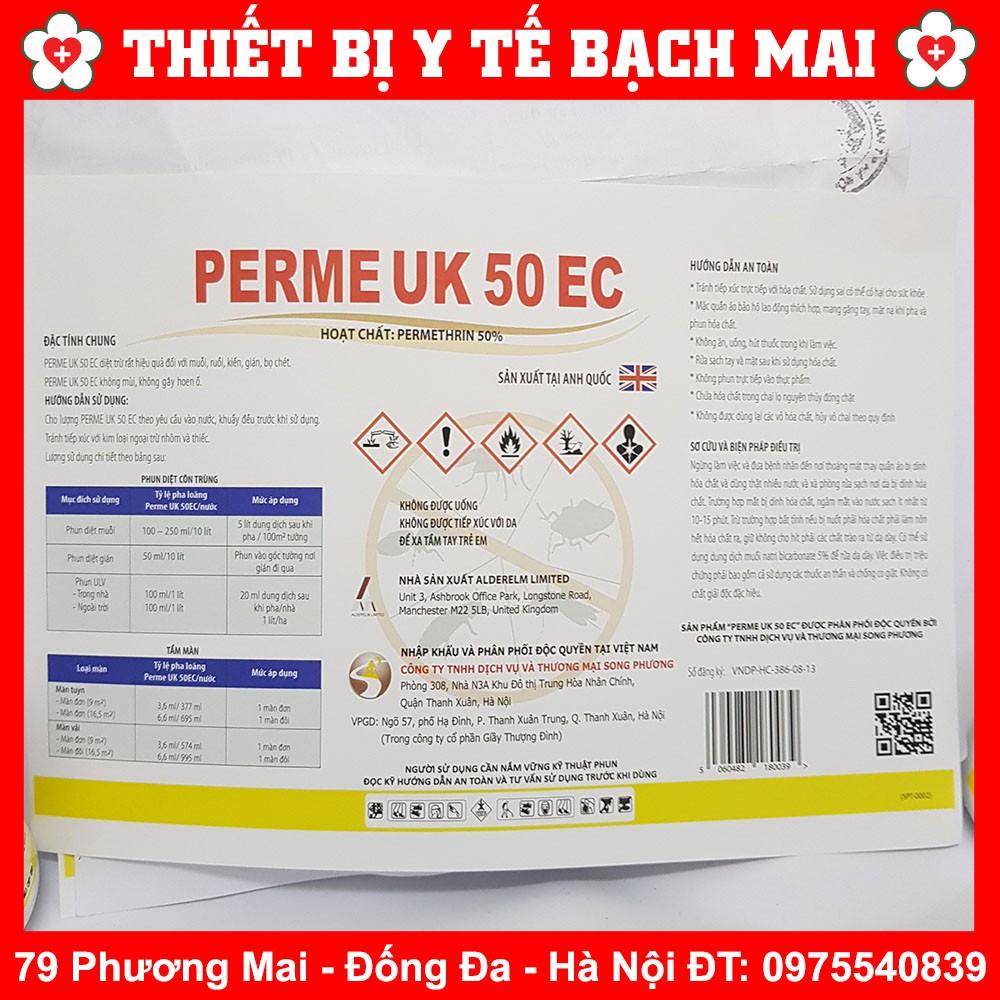 Thuốc Diệt Muỗi Perme UK 50EC 100ml