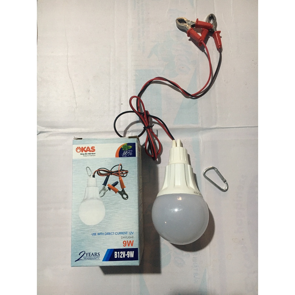 Bóng Đèn LED Kẹp Bình Ắc Quy 12V-9W SOPOKA CAO CẤP(Độ sáng tương đương bóng COMPACT 18W)
