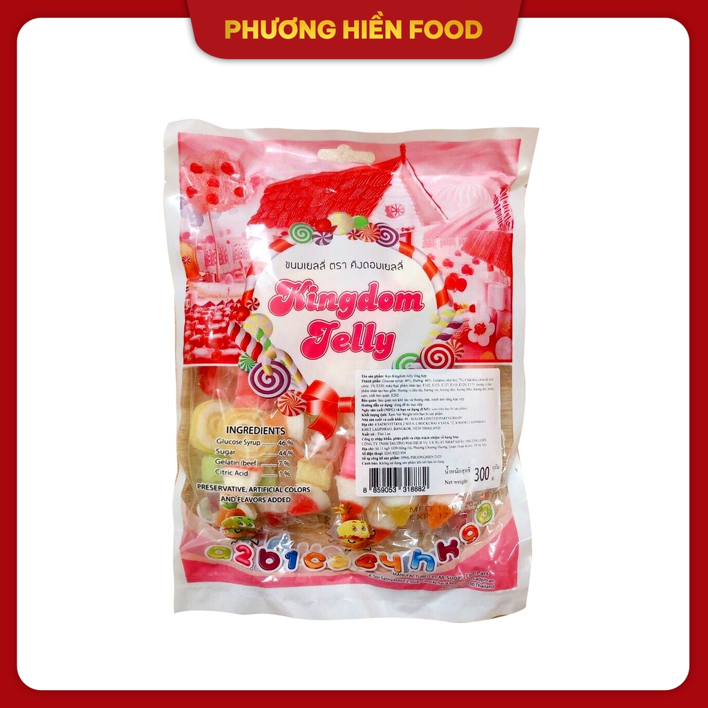 Kẹo Kingdom Jelly nhập khẩu xiên 300g