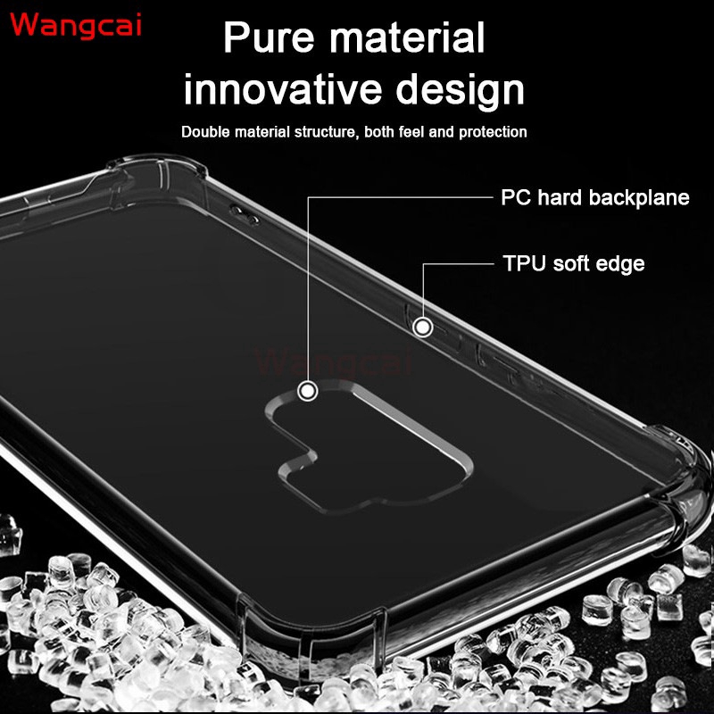 Ốp điện thoại TPU mềm chống sốc trong suốt cho Samsung Galaxy A20S A10S A90 5G A80 Note 10+ 10 Plus M30 A40S