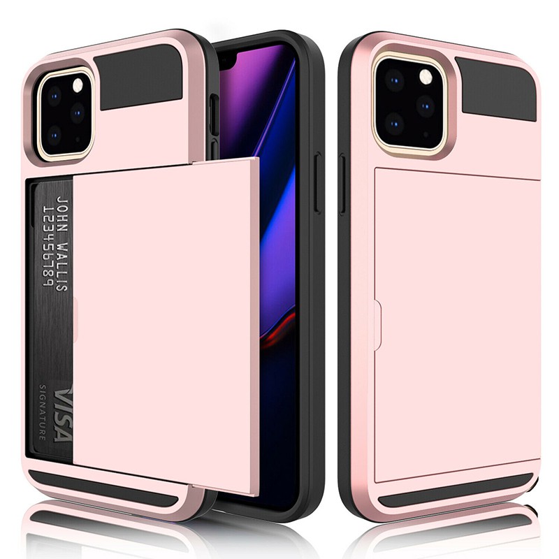 Ốp Điện Thoại Chống Sốc Có Ngăn Ví Đựng Thẻ Cho iphone 12 11 pro xr x xs max se 2020