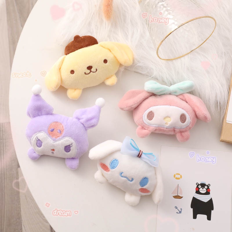 SANRIO Ghim Cài Áo Dễ Thương Ghim Cài Balo Phụ Kiện Cài Áo Ghim Cài Áo Đính Đá Cài Áo Ngọc Trai Trâm Cài Tóc Cổ Trang