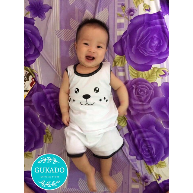 Bộ quần áo cộc tay ba lỗ ngộ nghĩnh cotton 4 chiều 5 - 8kg Thời trang cao cấp xuất khẩu hàn quốc giá rẻ