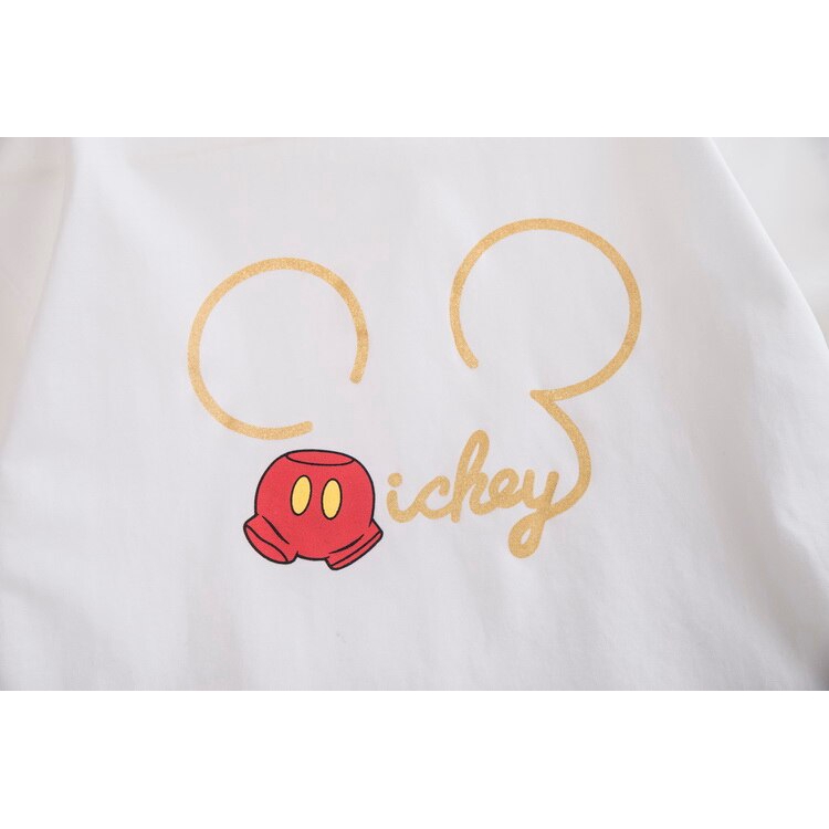 Set Đồ Thể Thao Gồm Áo Thun Cotton In Hình Chuột Mickey + Quần Ngắn Thời Trang Mùa Hè Cho Bé Trai