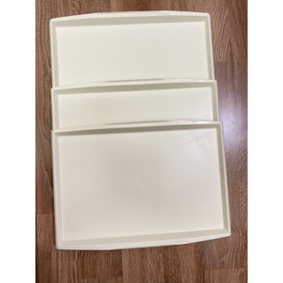 Khay nhựa trắng chất đẹp 17x27