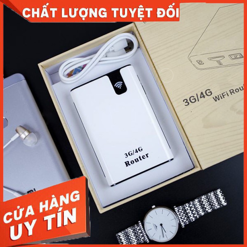 Bộ phát sóng Wifi di động 3G, 4G lắp sim GA300 kiêm sạc dự phòng 7800mAH