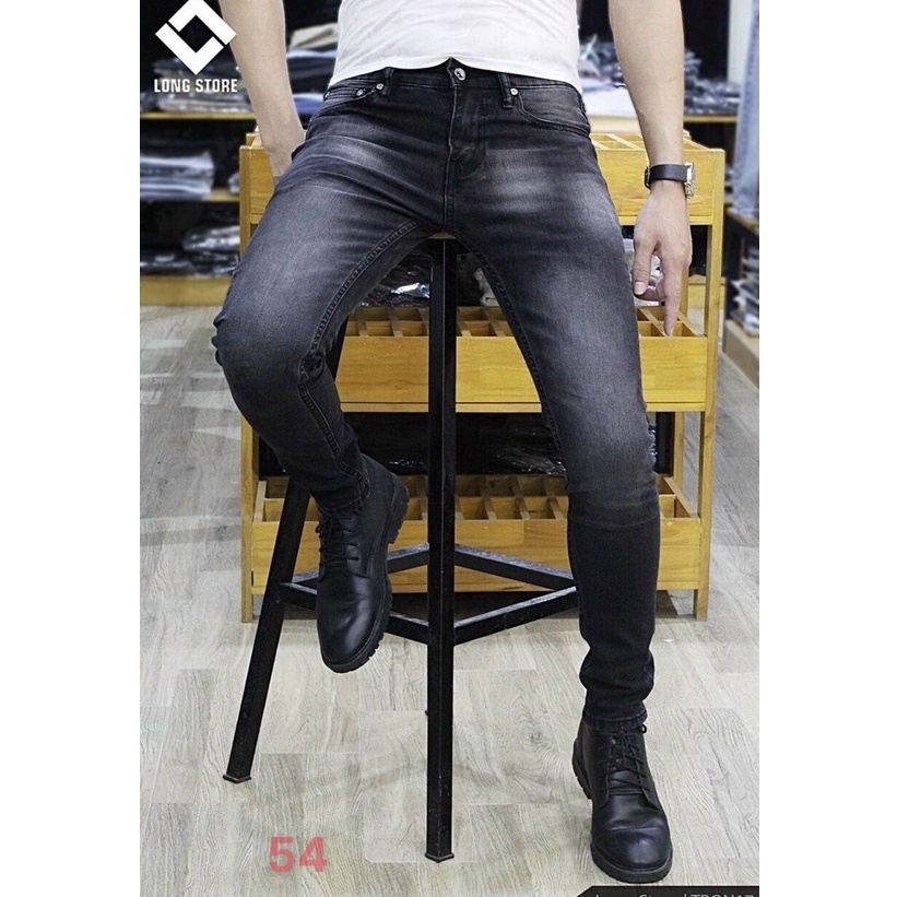 Quần jean nam trơn cao cấp-chất bò co dãn 4 chiều-from chuẫn thời trang Lady-Hn Store88 q28