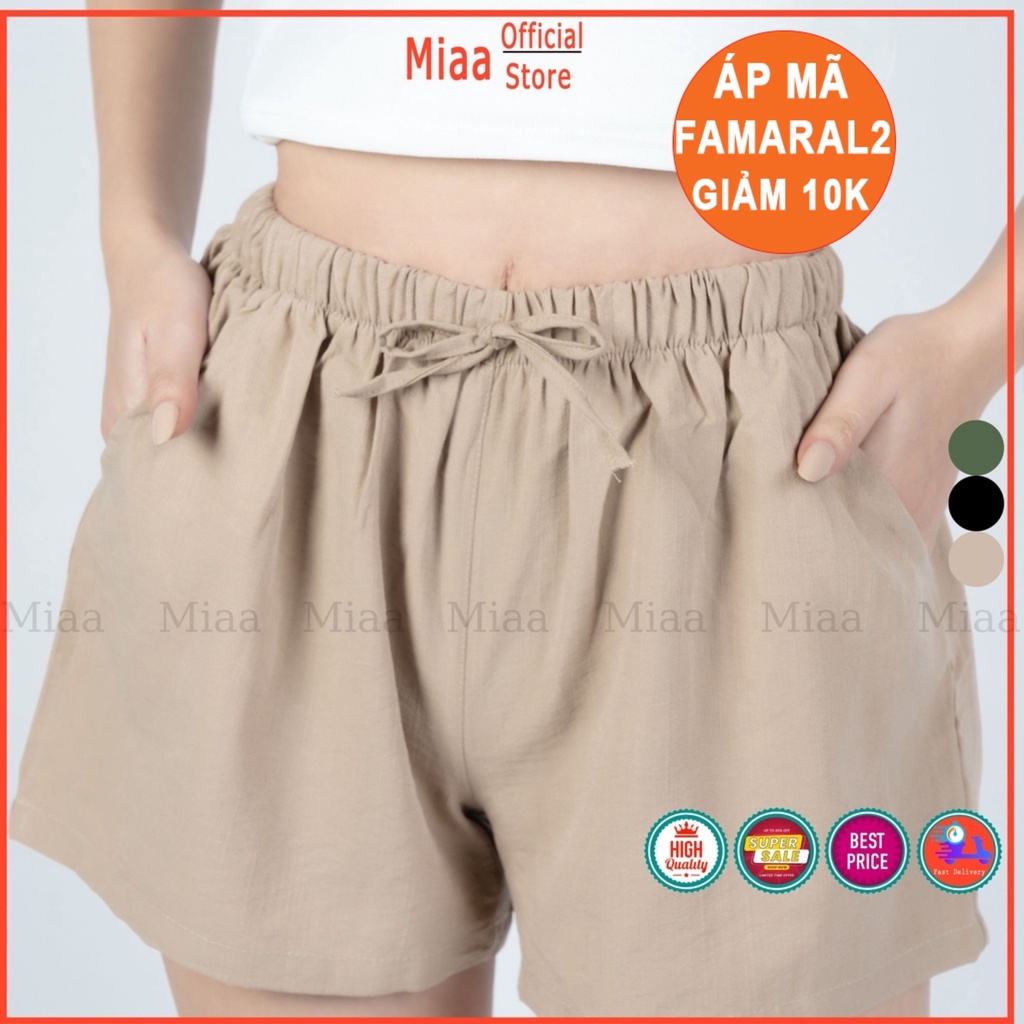 Quần Short đũi Nữ Ống Rộng dáng, Quần Đùi Sooc Nữ chất Đũi cá tính siêu đẹp nhiều màu