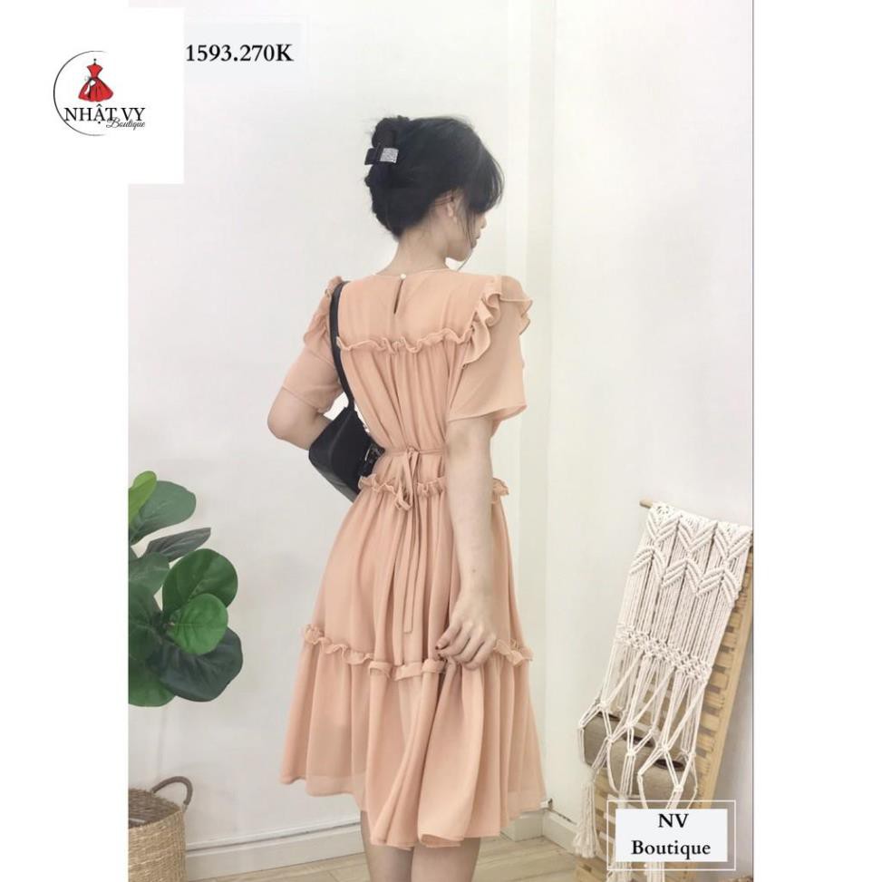 Đầm maxi 3 tầng, đầm suông dài, đầm bầu công sở, đầm bigsize voan mềm mượt - NHATVY D1593