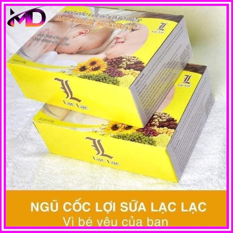 (Combo 2 hộp) Ngũ cốc siêu dinh dưỡng lạc lạc Ngũ cốc lợi sữa lạc lạc 30 gói/hộp