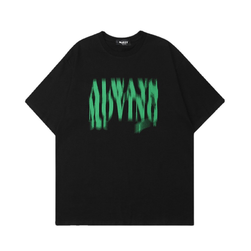 Áo Thun Tay Ngắn Dáng Rộng In Chữ Phong Cách Hip Hop Hàn Quốc Thời Trang Cho Nam