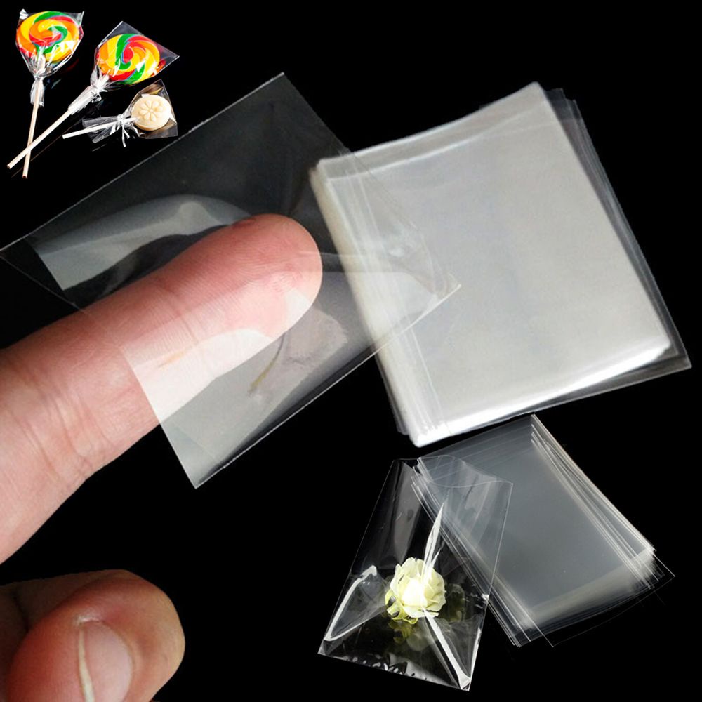 Set 100 Túi Đựng Kẹo Bằng Nhựa Opp Trong Suốt Có Nhiều Màu Sắc Để Lựa Chọn
