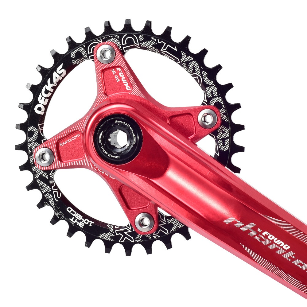 Deckas 104BCD Tròn Hình bầu dục Rộng Rộng Pedivela Shimano Xe đạp leo núi 32T 34T 36T 38T Bộ trục khuỷu Bộ phận đĩa răng đơn