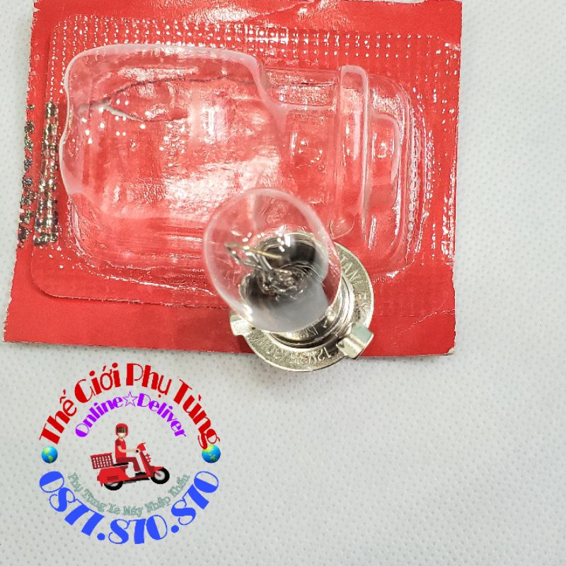 Bóng đèn trước 3 chia - Bóng đèn Wave Thái 110 12V-35W zin Honda Indonesia - 34901-KEV-950