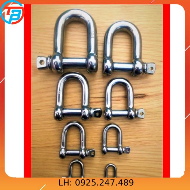 Maní U INOX 304 ( Mã lý U INOX 304 ) cáp thép Sài Gòn