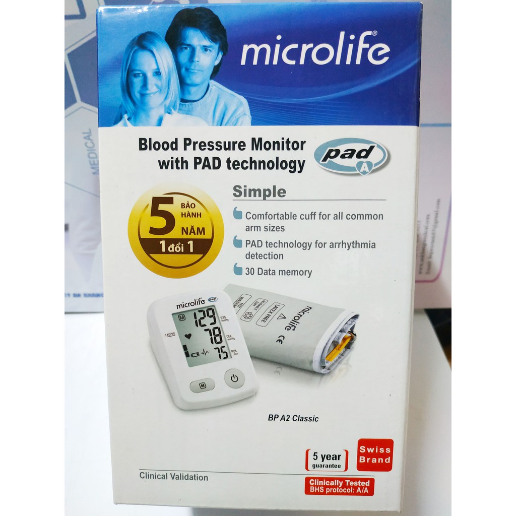 ✅ [Chính Hãng HCM] Máy Đo Huyết Áp Bắp Tay: Microlife A2 Classic -VT0013 | Y Tế Vạn Thành