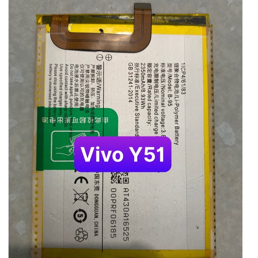 pin vivo B-95 / vivo Y51 / pin zin 2350mAh