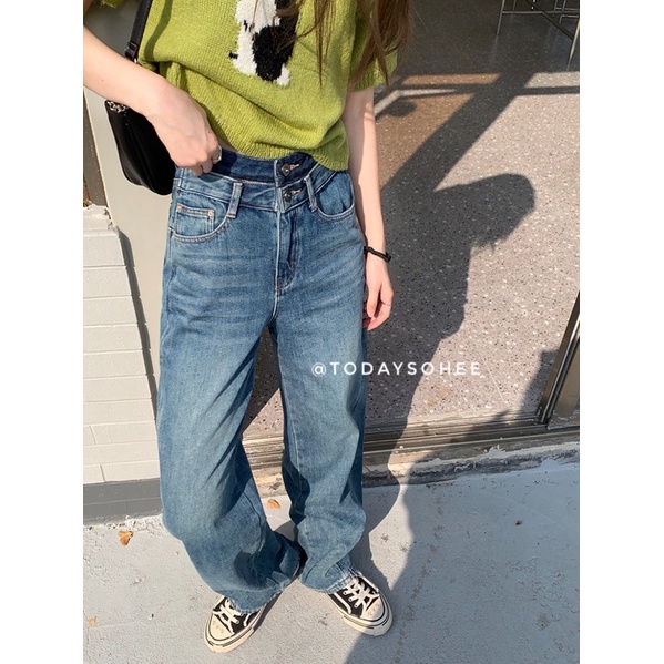 Quần jeans 2 cạp