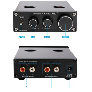 BỘ CHỈNH KHUẾCH ĐẠI ÂM THANH FX AUDIO TUBE-03 6J1 PREAMPLIFIER ĐÈN, CHỈNH BASS-TREBLE