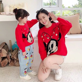 ÁO ĐÔI NỈ DA CÁ MẸ VÀ BÉ MICKEY