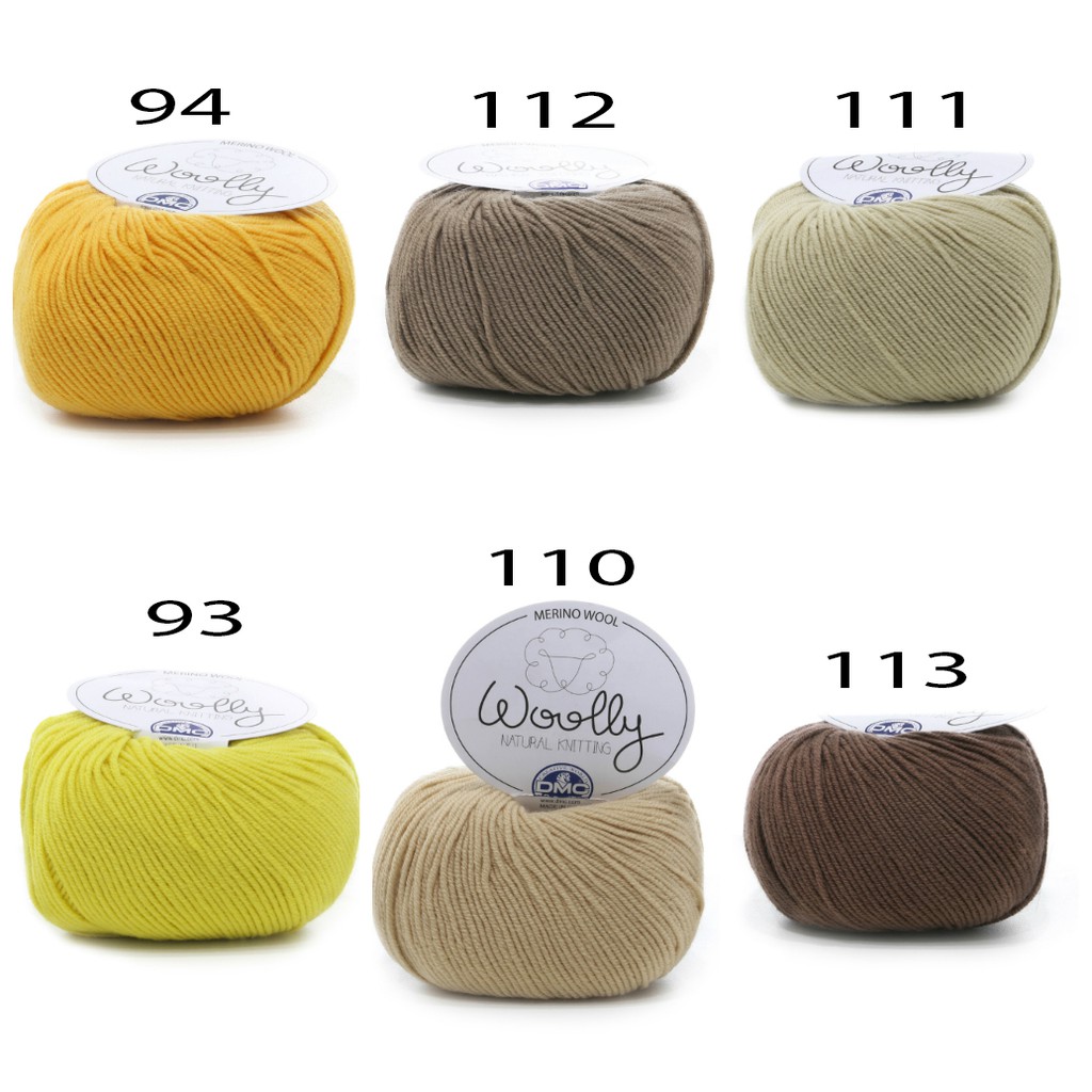 Cuộn Len DMC Woolly Merino (BẢNG MÀU 1)