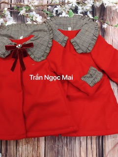 Áo dạ đỏ trẻ em
