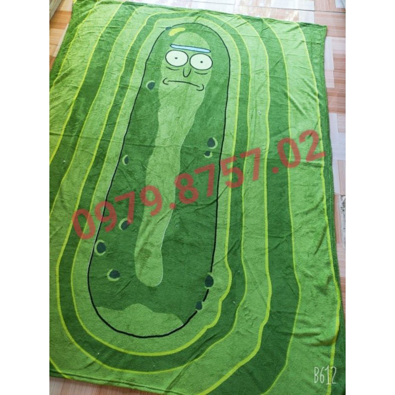 Mền tuyết nhung xanh lá đậm ẢNH THẬT