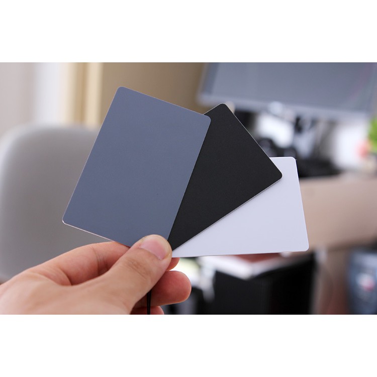 Thẻ Cân bằng trắng Gray Card 3 trong 1 có dây đeo