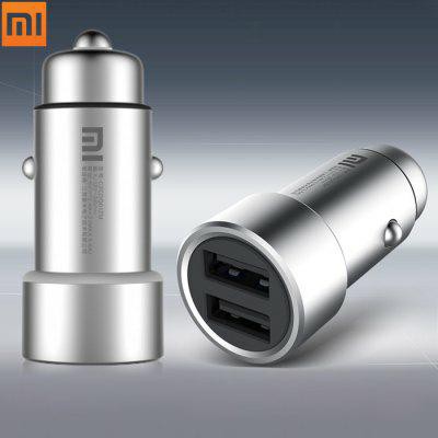 Tẩu Sạc Xiaomi Hai Cổng Usb Bằng Kim Loại Tiện Dụng Cho Xe Hơi