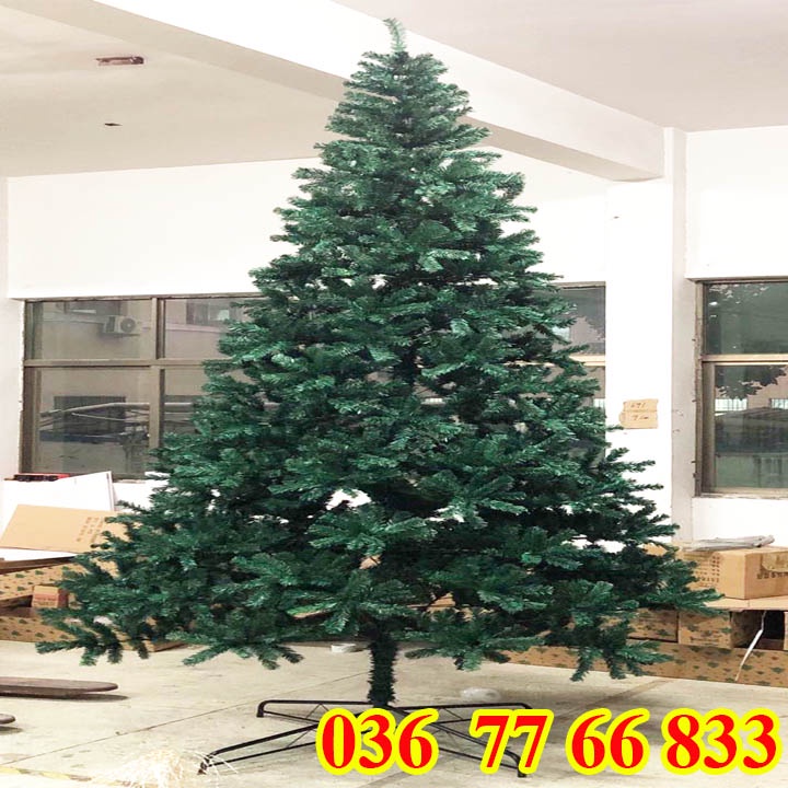 Cây thông noel cao cấp cao 1m,2m,3m- Hàng việt nam sản xuất- Tán lá dày chất lượng chân sắt