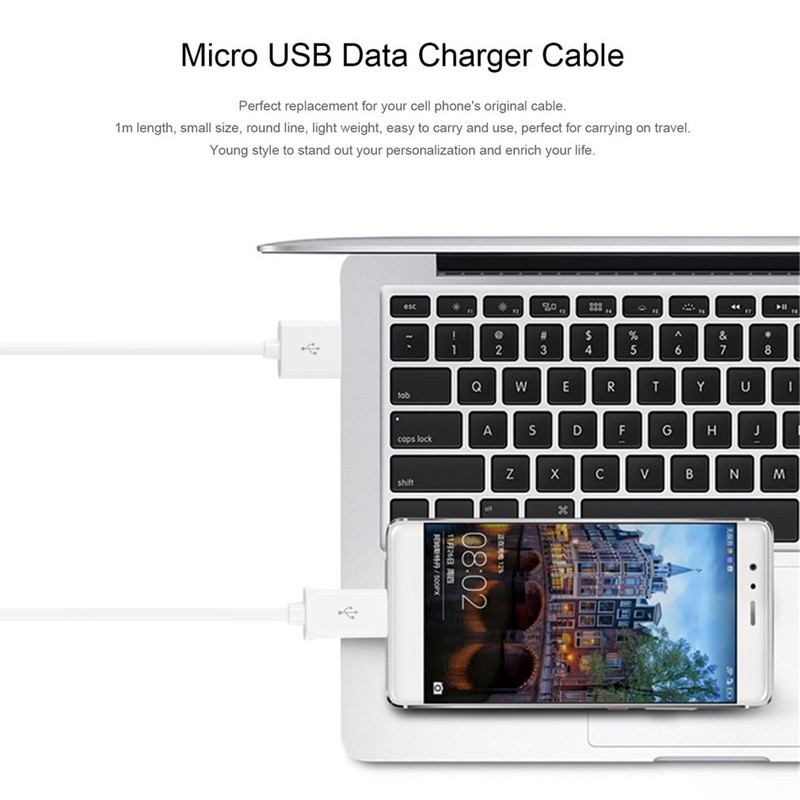 Cáp sạc Micro USB 1M 2A cho điện thoại Xiaomi Huawei Oppo Samsung LG