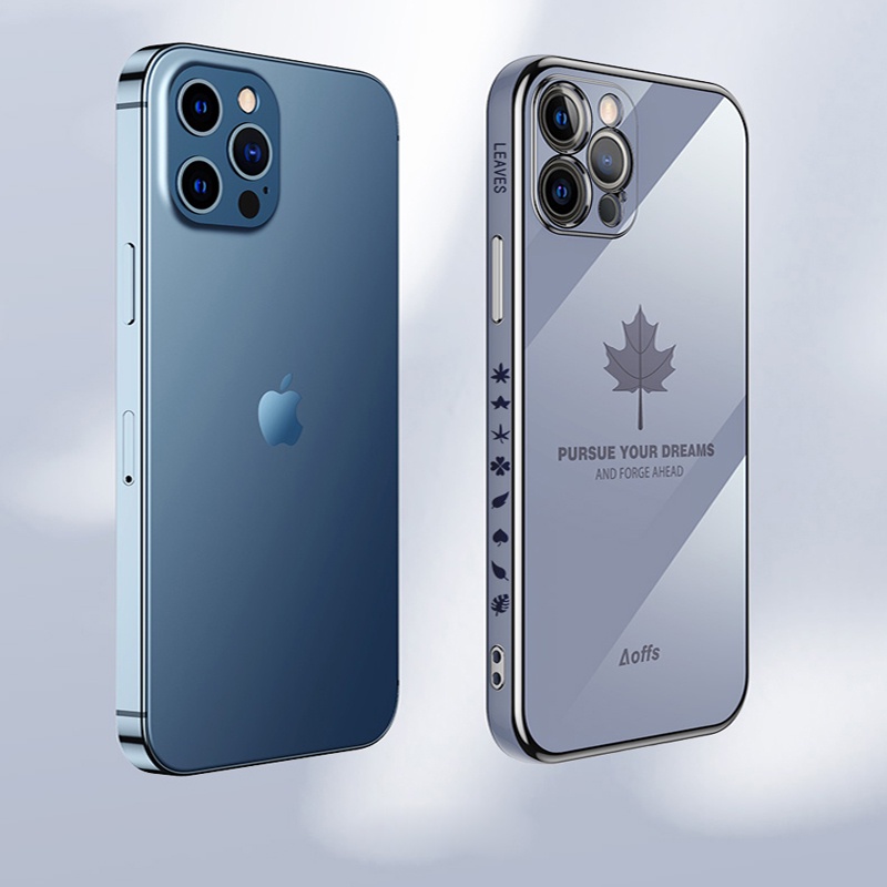 Ốp Điện Thoại Viền Vuông Mềm Họa Tiết Lá Phong Hoạt Hình 6D Cho Xiaomi Redmi 10 10C 10A 9 9T 9A 9C