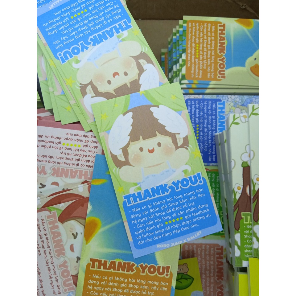COMBO Card Cám Ơn, Card Thank You, Thiệp Cảm Ơn 1 mặt giá rẻ sẵn hàng mẫu 41-55