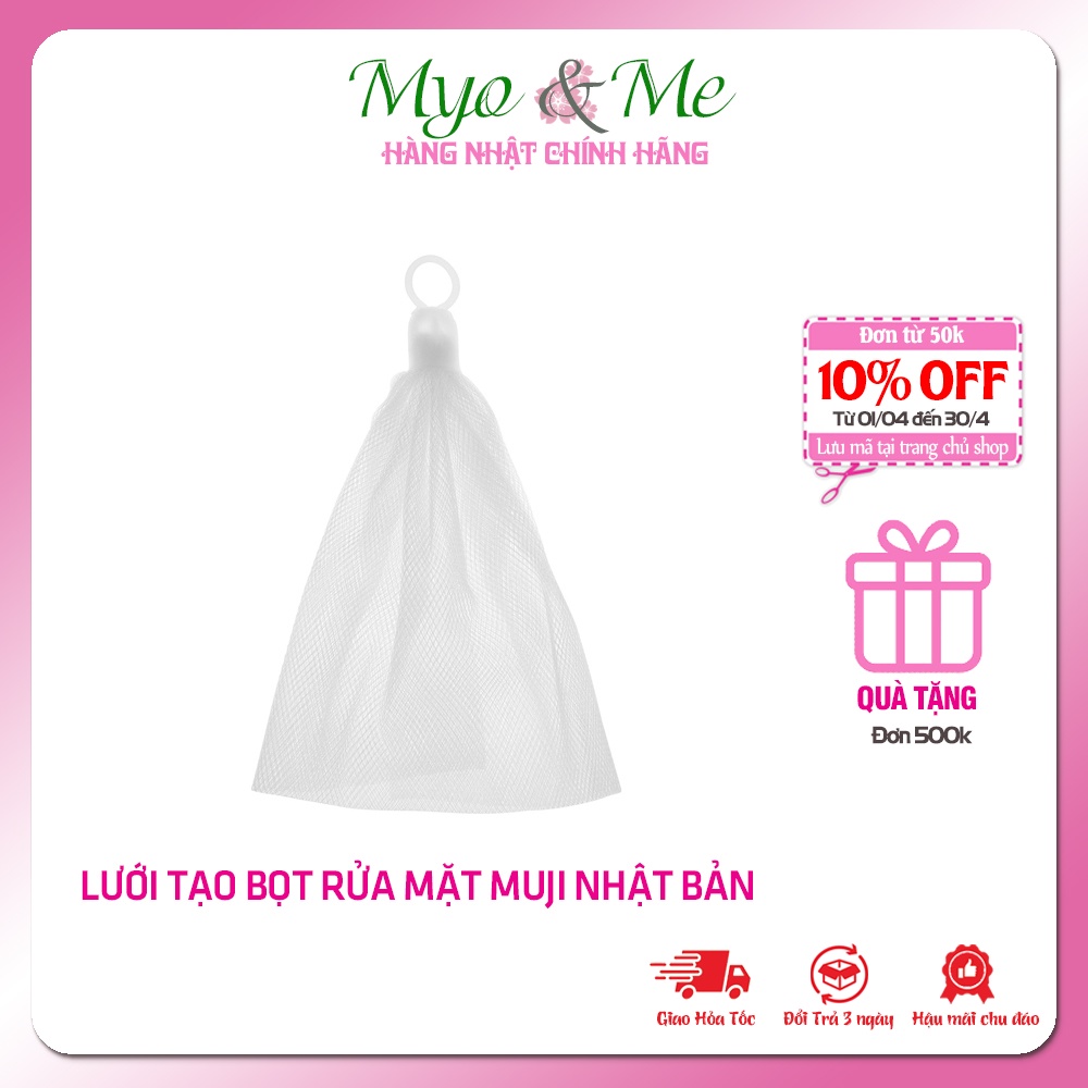 Lưới tạo bọt rửa mặt Muji Nhật Bản