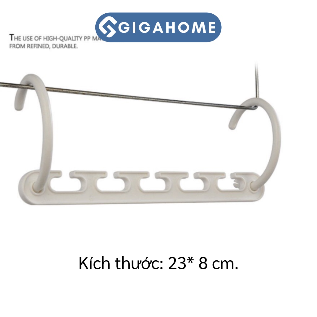 Hộp 8 Móc Treo Đồ 5 Lỗ GIGAHOME Xoay Ngang Dọc Tiết Kiệm Diện Tích, Tiện Dụng 3335