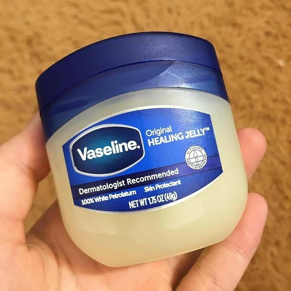 Dưỡng môi vaseline hũ 49g không màu