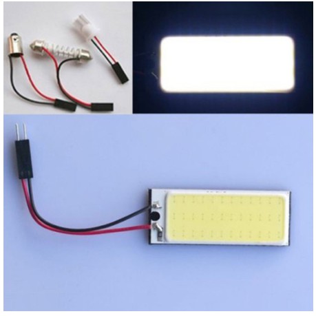 Bóng đèn LED trần siêu sáng COB 12V trắng nội thất đa năng tiện dụng dành cho xe hơi ô tô tương thích Toyota Vios