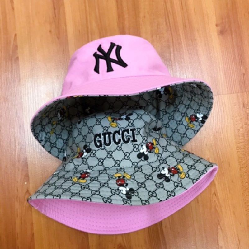 Nón vành - Mũ BUCKET 2 mặt N.Y chuột unisex thời trang