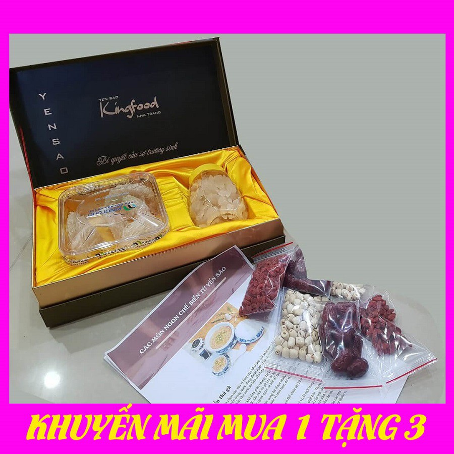 Yến Sào Thiên Nhiên Nguyên Tổ Sạch Lông Đã Sơ Chế 50g YSSL0002 Thực Yến Đường Không Tẩm Không Chất Bảo Quản Mua 1 Tặng 4